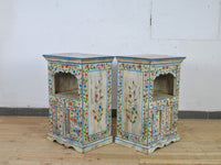 Hand Painted Reclaimed Bedside Cabinet Cupboard