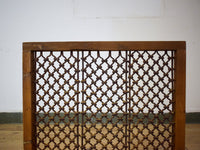 Vintage Wooden Iron Metal Indian Jali Window Frame