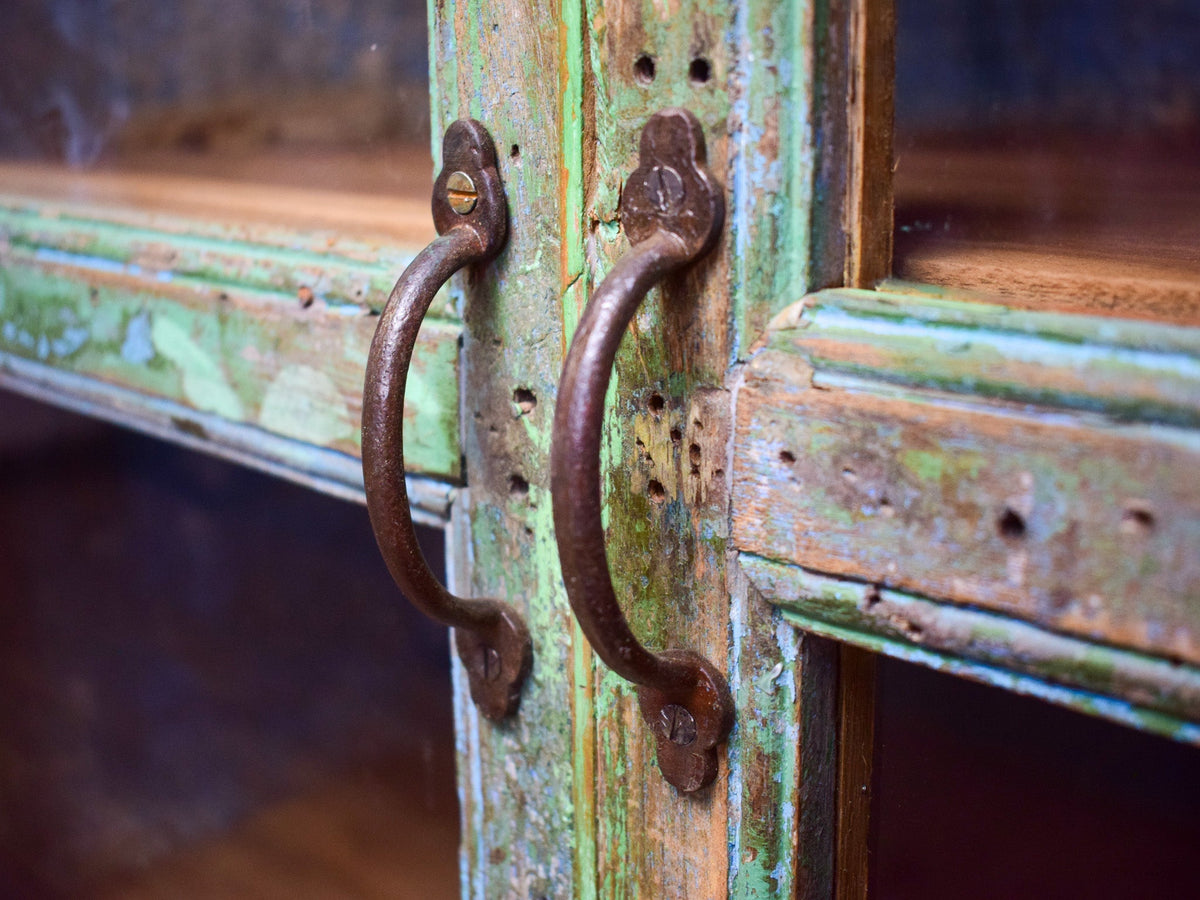 Vintage Wooden Rustic Cupboard Cabinet