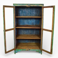 Vintage Wooden Rustic Cupboard Cabinet