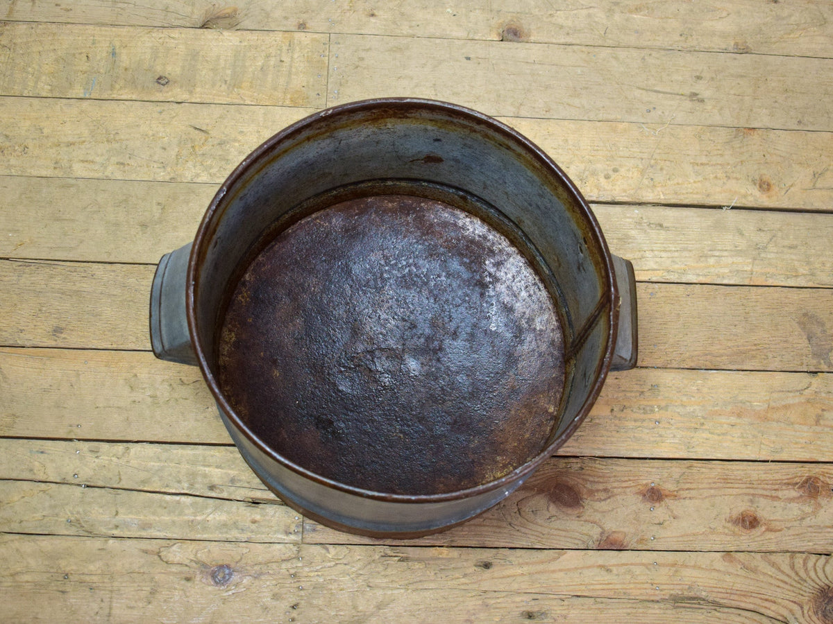 Vintage Rustic Metal Planter