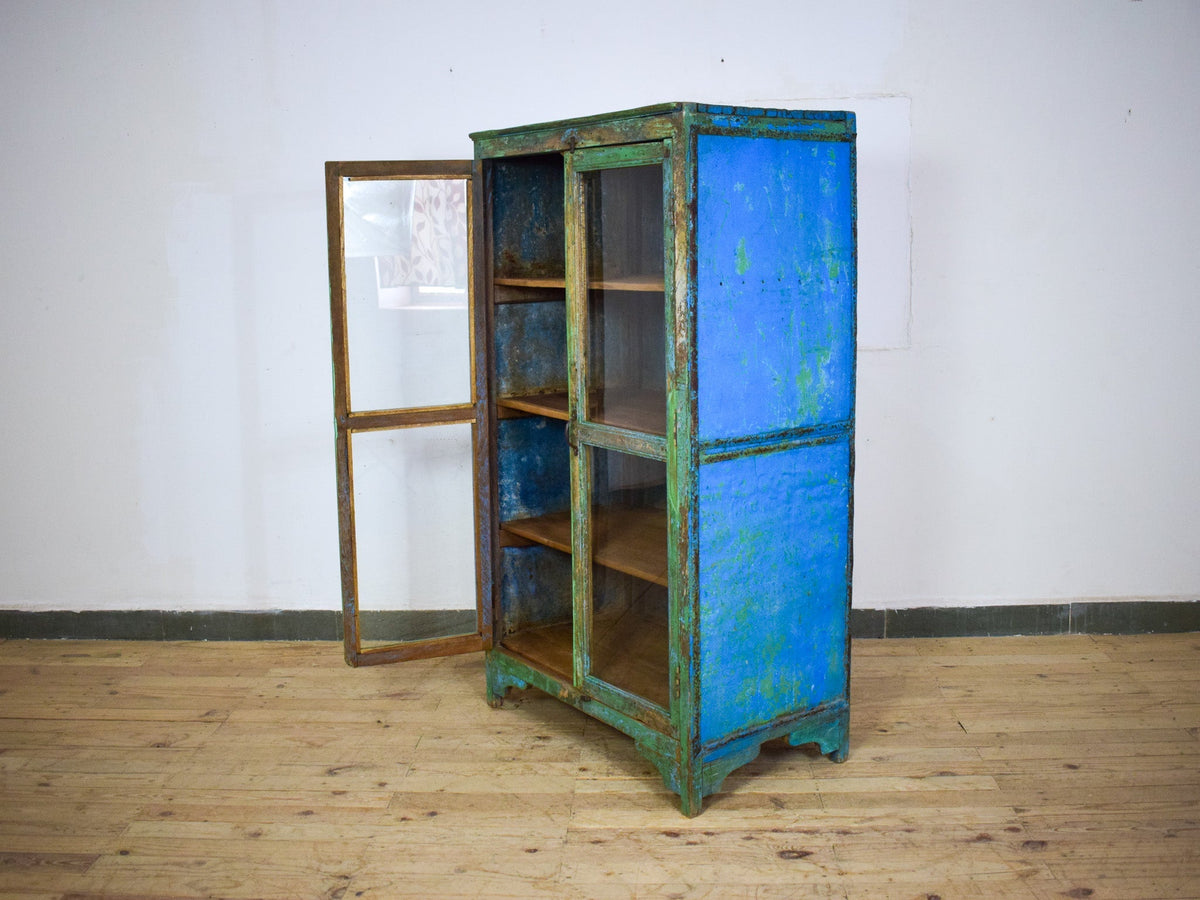 Vintage Wooden Rustic Cupboard Cabinet