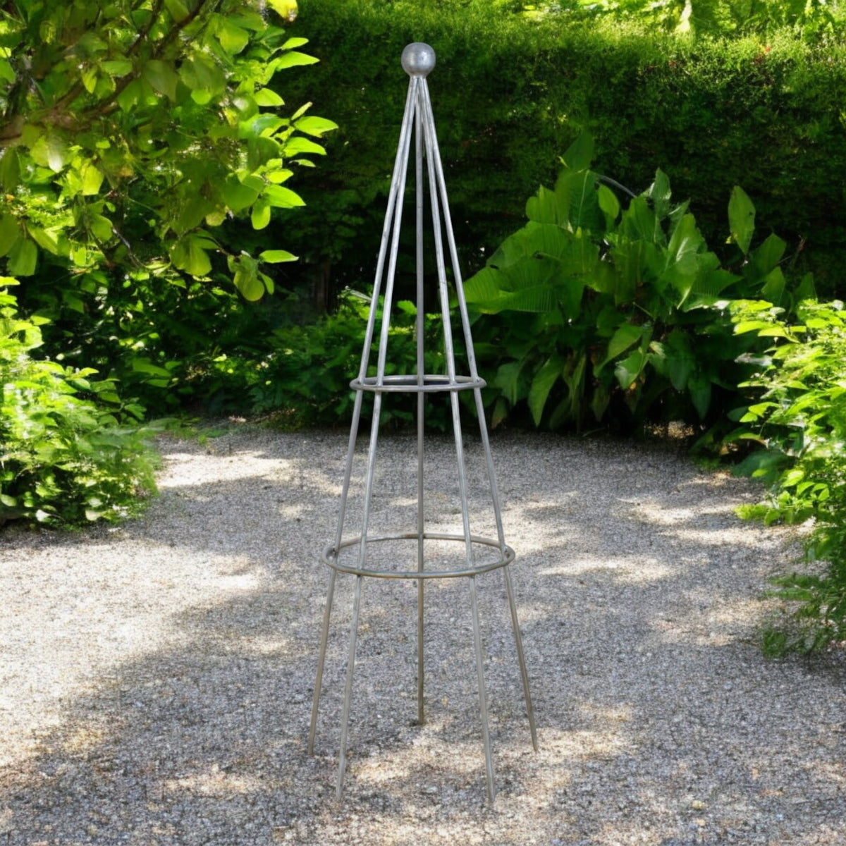 MILLWARDS®  Quality Handmade Metal Garden Plant Stand Obelisk GALVANISED 110 cm