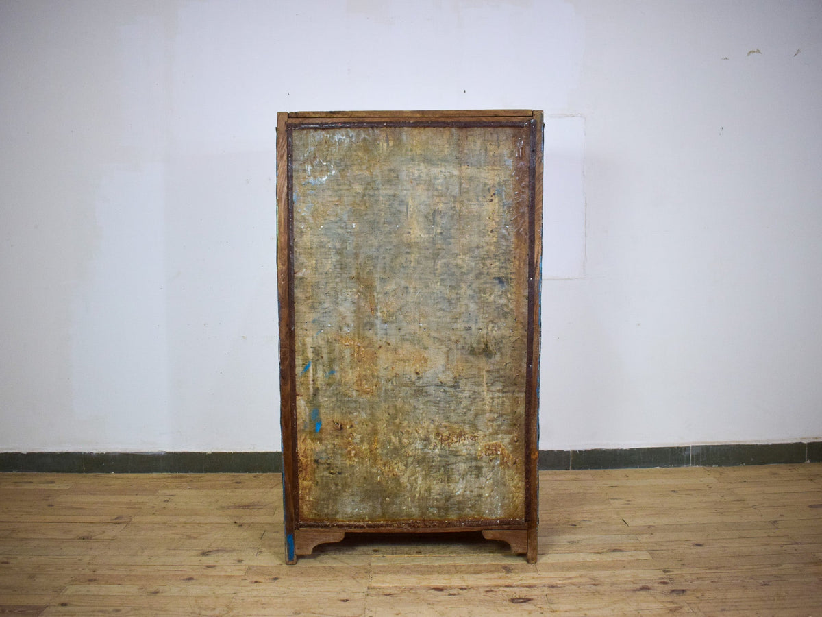 Vintage Wooden Rustic Cupboard Cabinet