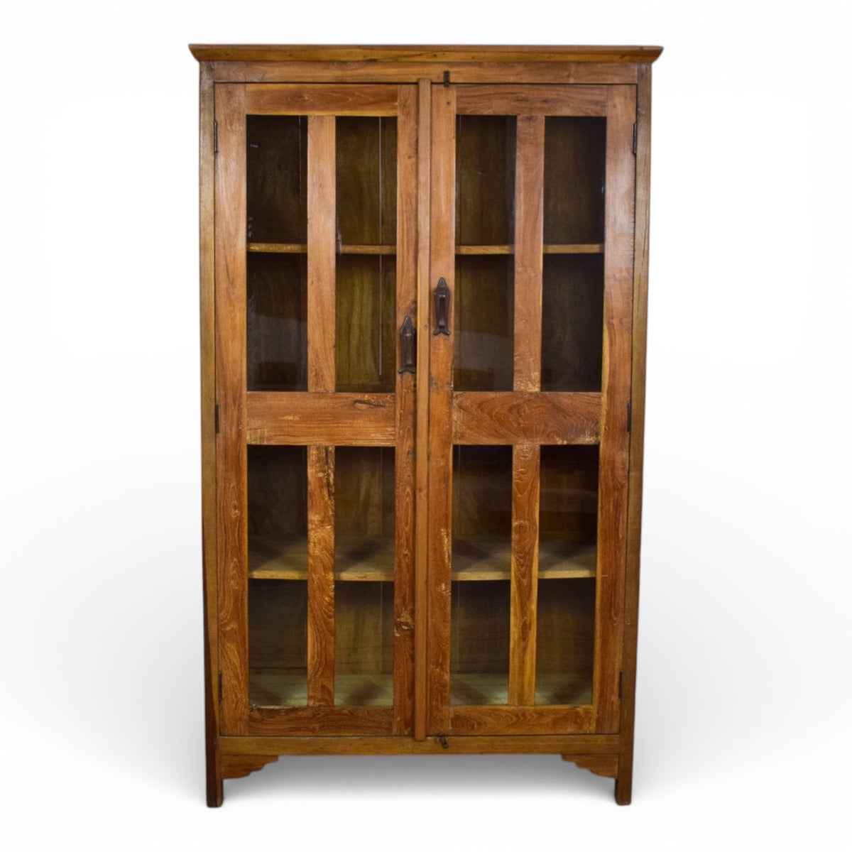 Large Vintage Rustic Wooden Housekeepers Cupboard Cabinet