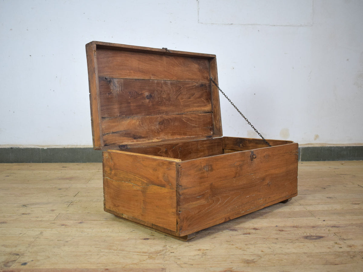 Vintage Rustic Wooden Chest Box