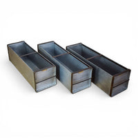 MILLWARDS® Handmade Vintage Style Galvanised Trough Planter - 90 cm