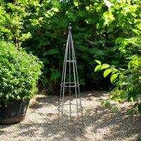 MILLWARDS®  Quality Handmade Metal Garden Plant Stand Obelisk GALVANISED - 146 cm