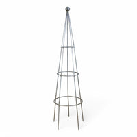 MILLWARDS®  Quality Handmade Metal Garden Plant Stand Obelisk GALVANISED - 146 cm