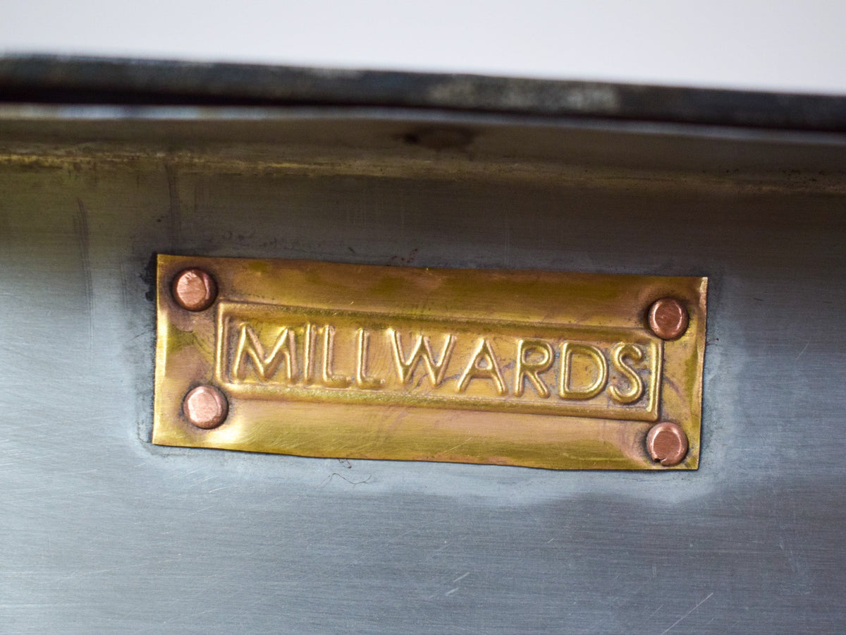 MILLWARDS® Handmade Vintage Style Galvanised Trough Planter - 90 cm
