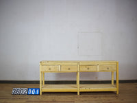 Vintage Solid Wood Rustic Sideboard Cupboard Drawers