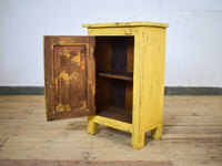 Vintage Reclaimed Carved Wood Pair of Bed Side Cabinet Cupboard