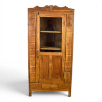 Vintage Rustic Wooden Cupboard Cabinet