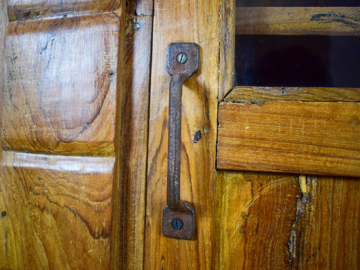 Vintage Rustic Wooden Cupboard Cabinet