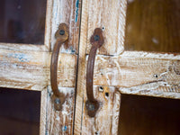 Vintage Worn Painted Rustic Cupboard Cabinet