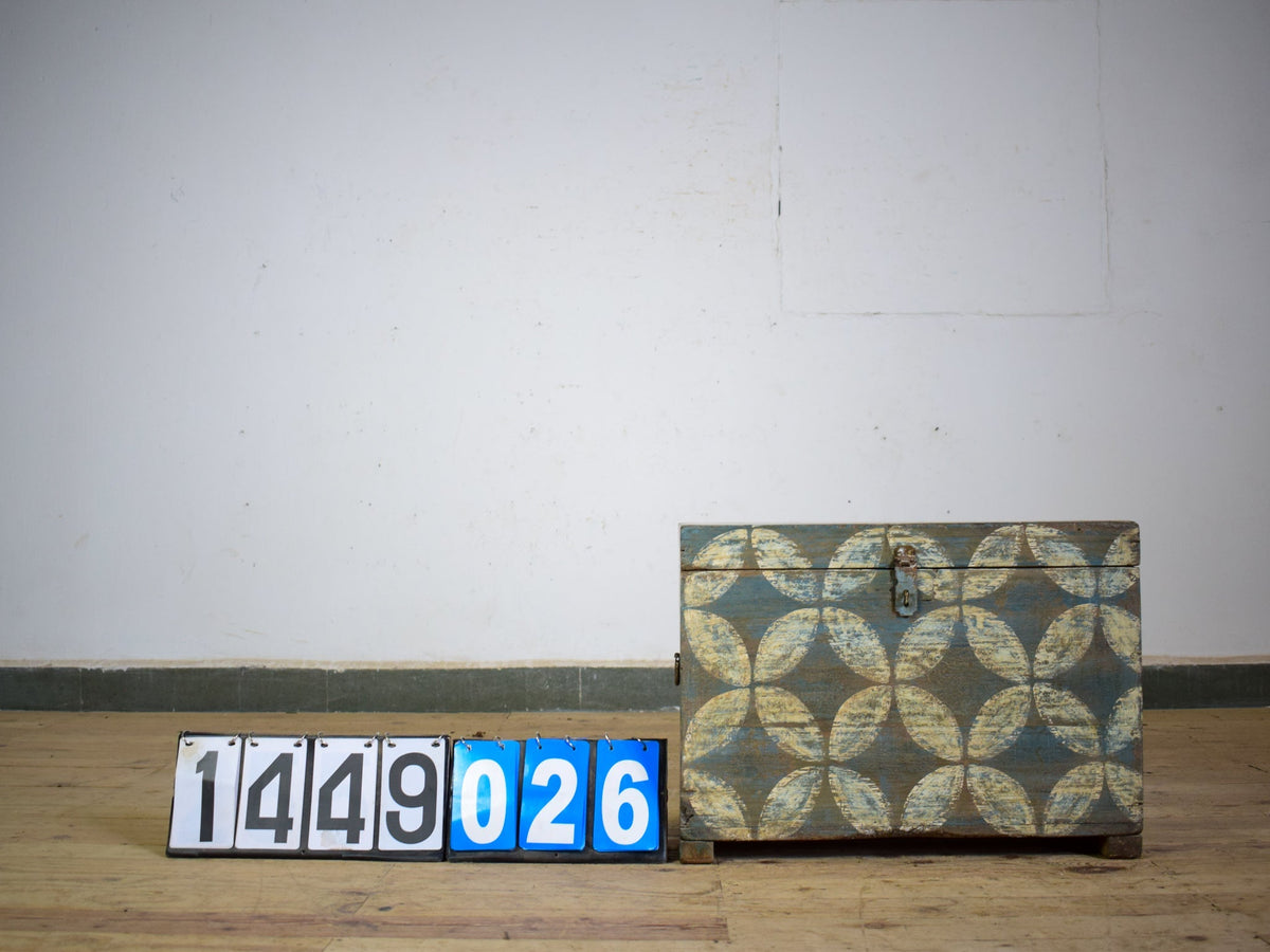 Hand Painted Vintage Chest Trunk Box