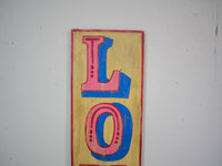 Hand Painted Vintage Design Wooden 'LOVE' Sign - LARGE 110 cm