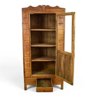 Vintage Rustic Wooden Cupboard Cabinet