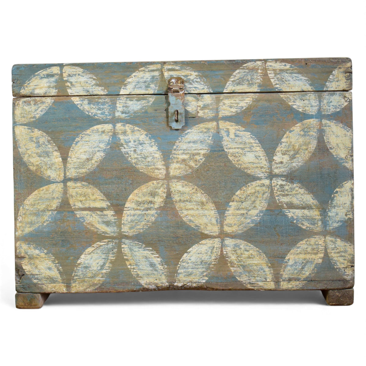 Hand Painted Vintage Chest Trunk Box