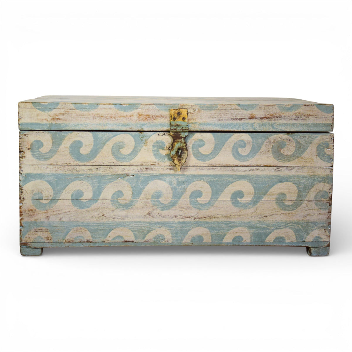 Hand Painted Vintage Chest Trunk Box