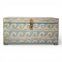 Hand Painted Vintage Chest Trunk Box