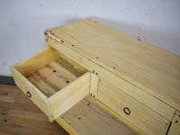 Vintage Solid Wood Rustic Sideboard Cupboard Drawers