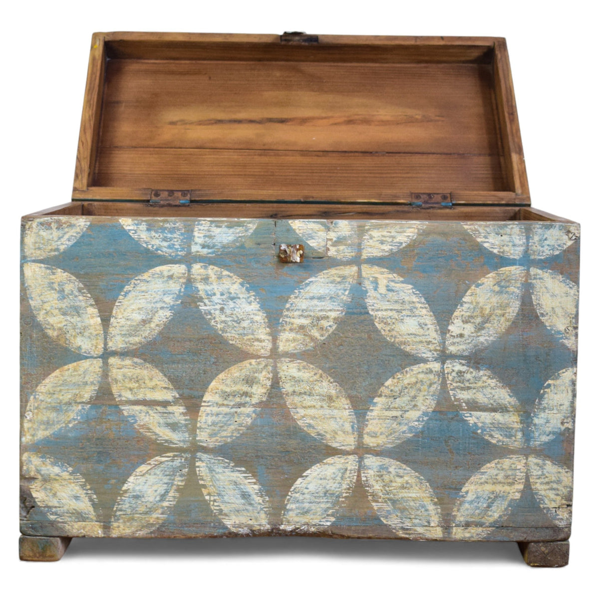 Hand Painted Vintage Chest Trunk Box