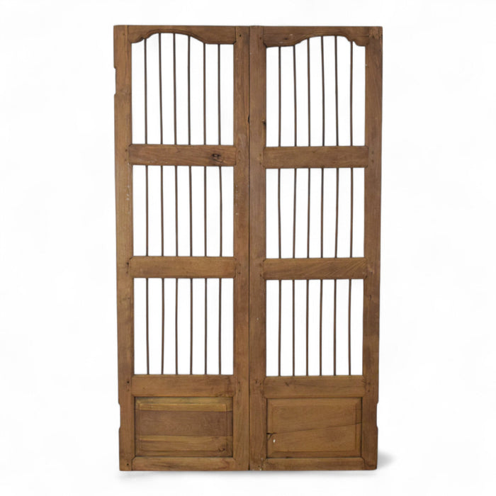 Pair of Antique Vintage Indian Doors Shutters