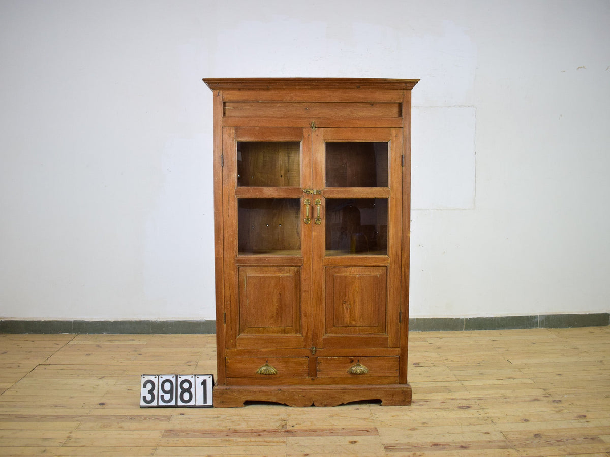 Vintage Rustic Wooden Cupboard Cabinet
