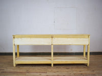 Vintage Solid Wood Rustic Sideboard Cupboard Drawers