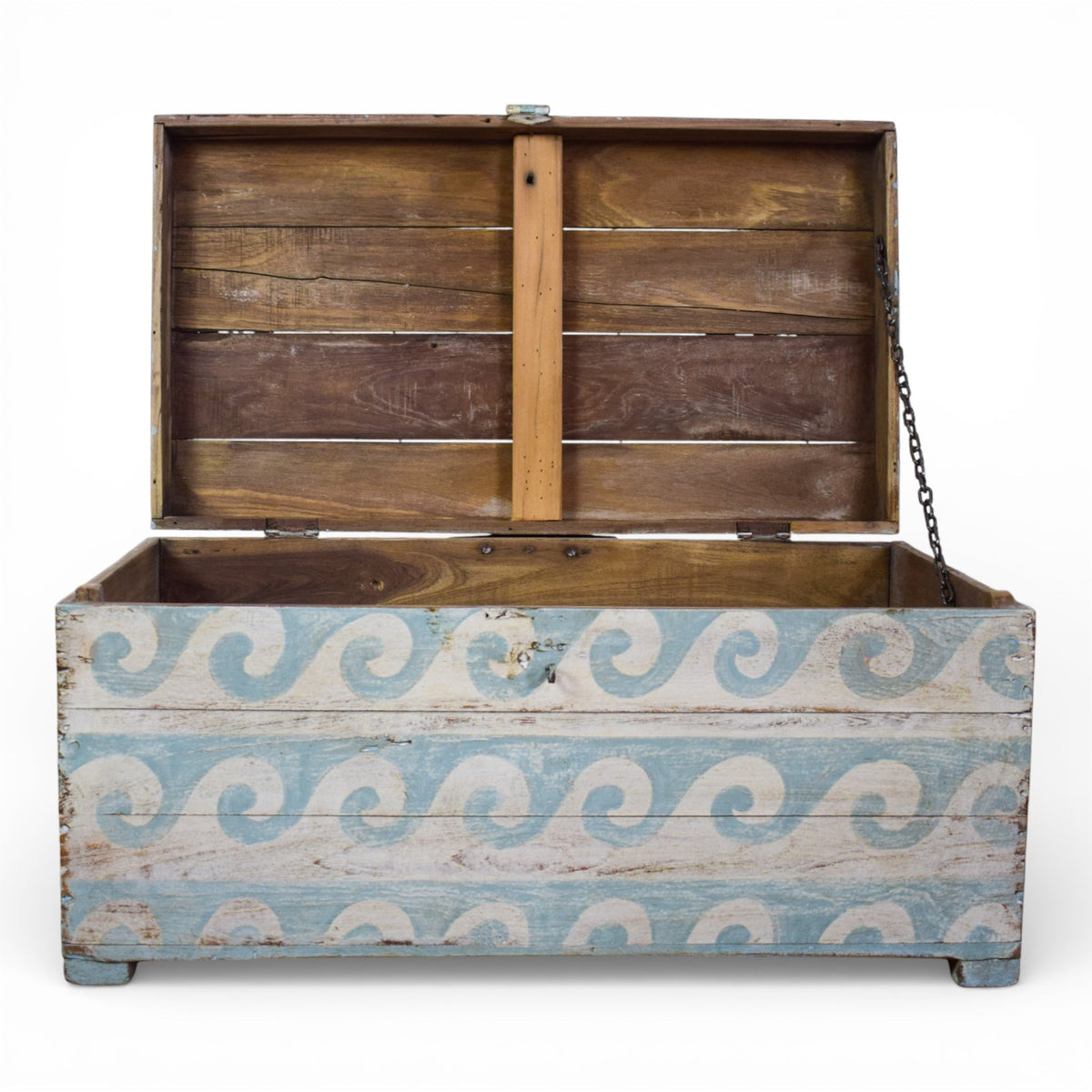 Hand Painted Vintage Chest Trunk Box