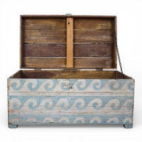Hand Painted Vintage Chest Trunk Box