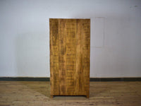 Vintage Worn Painted Rustic Cupboard Cabinet
