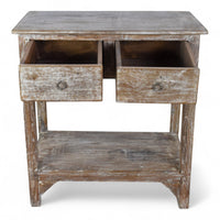 Vintage Wooden Table Kitchen Island Prep Table Drawers