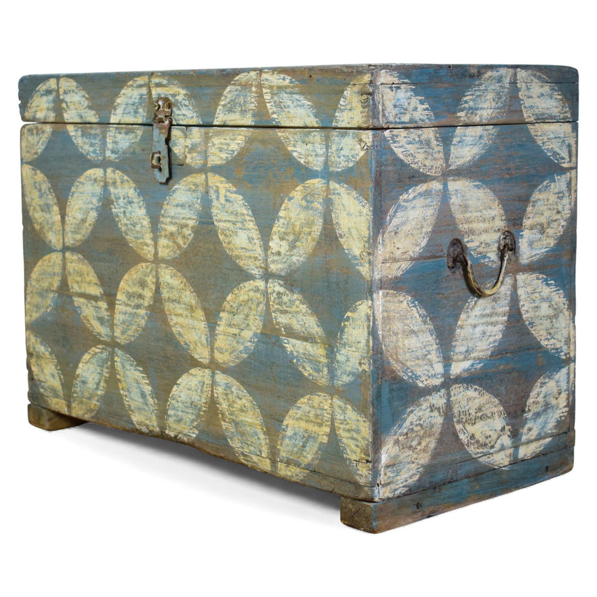 Hand Painted Vintage Chest Trunk Box