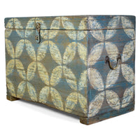 Hand Painted Vintage Chest Trunk Box