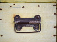 Large Vintage Rustic Bleached Wood Cupboard Kitchen Island Sideboard