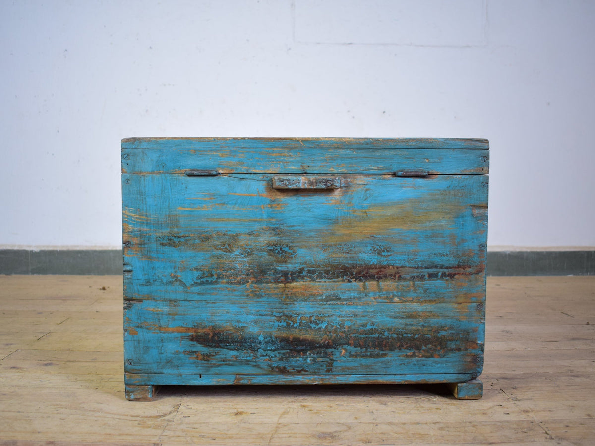 Hand Painted Vintage Chest Trunk Box