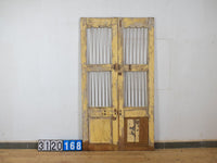 Pair of Antique Vintage Indian Doors Shutters