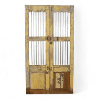 Pair of Antique Vintage Indian Doors Shutters