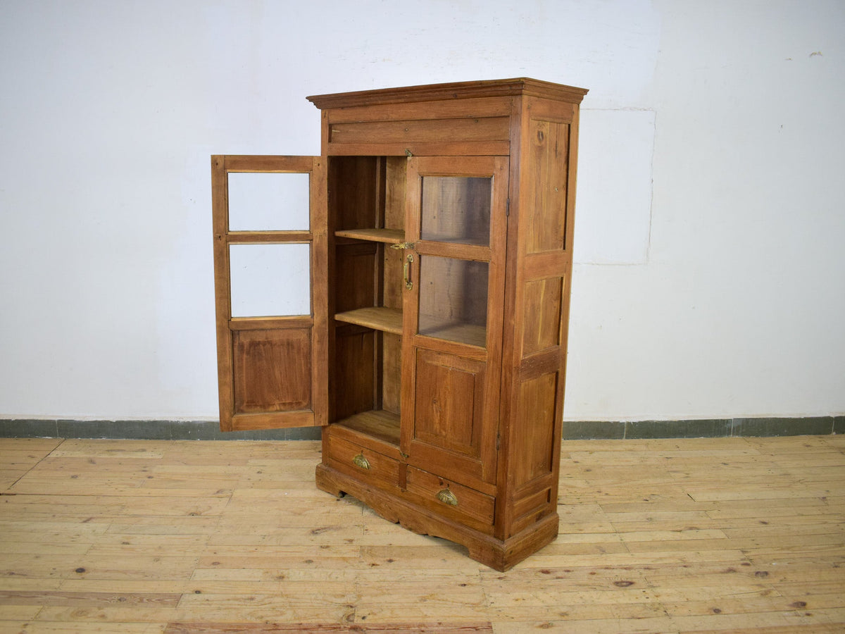 Vintage Rustic Wooden Cupboard Cabinet