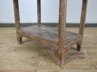 Vintage Wooden Table Kitchen Island Prep Table Drawers