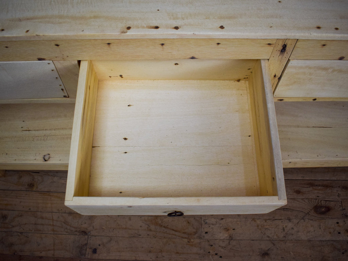 Vintage Solid Wood Rustic Sideboard Cupboard Drawers