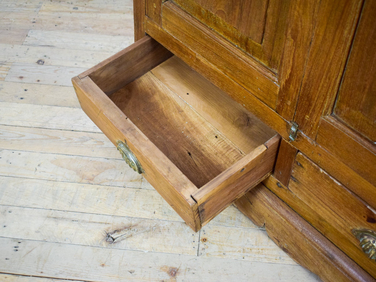 Vintage Rustic Wooden Cupboard Cabinet