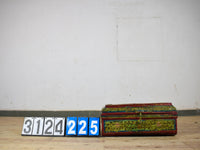 Vintage Indian Hand Painted Metal Travel Trunk Chest