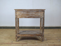 Vintage Wooden Table Kitchen Island Prep Table Drawers