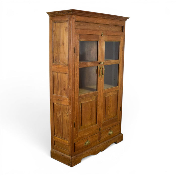 Vintage Rustic Wooden Cupboard Cabinet