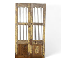 Pair of Antique Vintage Indian Doors Shutters
