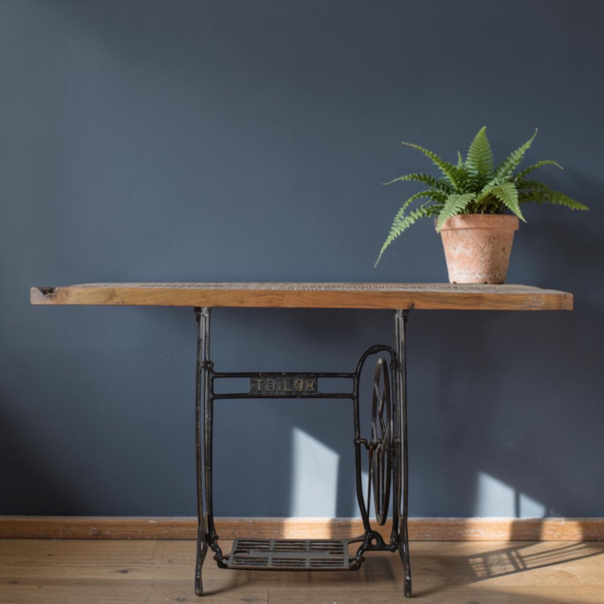 Vintage Sewing Machine Base Table Desk