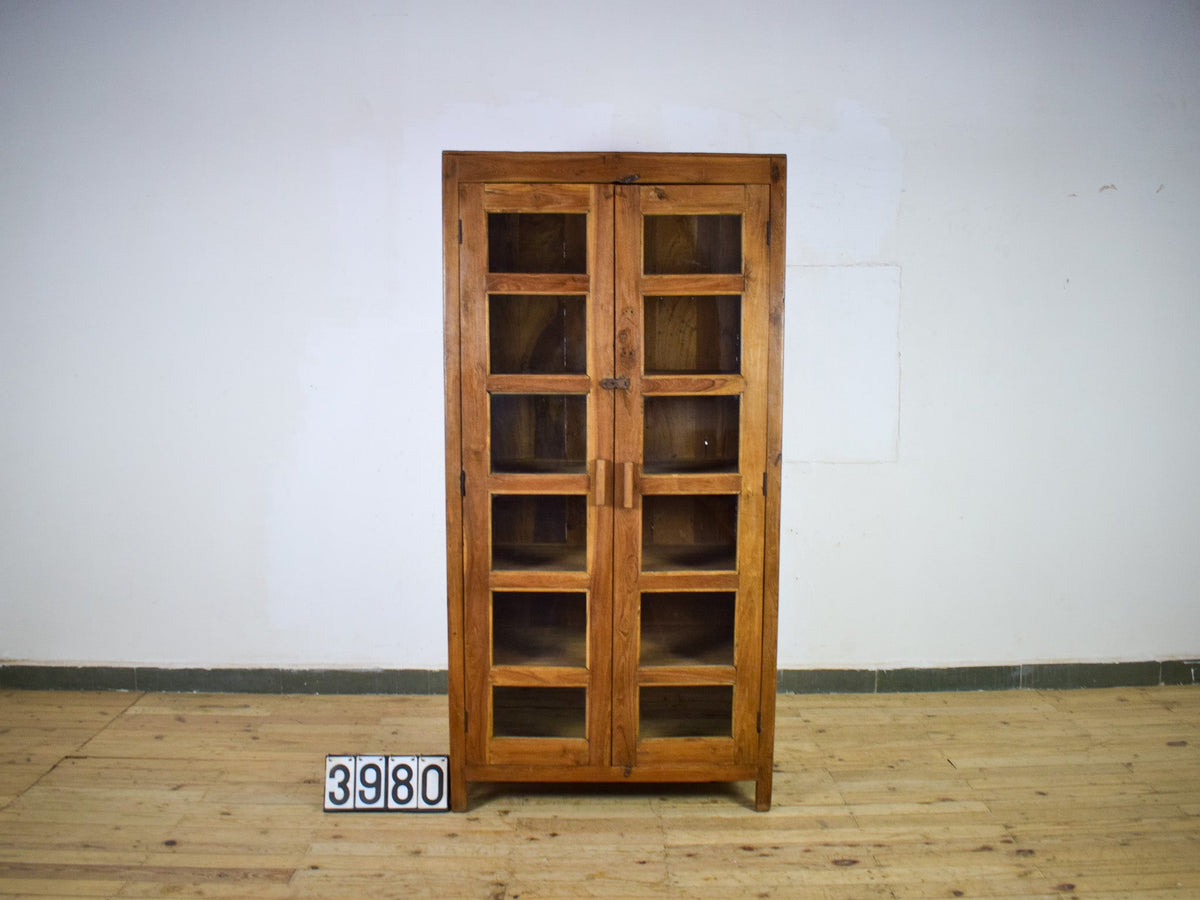 Vintage Rustic Wooden Cupboard Cabinet